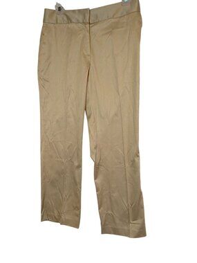 Liz Claiborne Womens Beige Straight-Leg Dress Pants Size 8 Polyester Blend New W